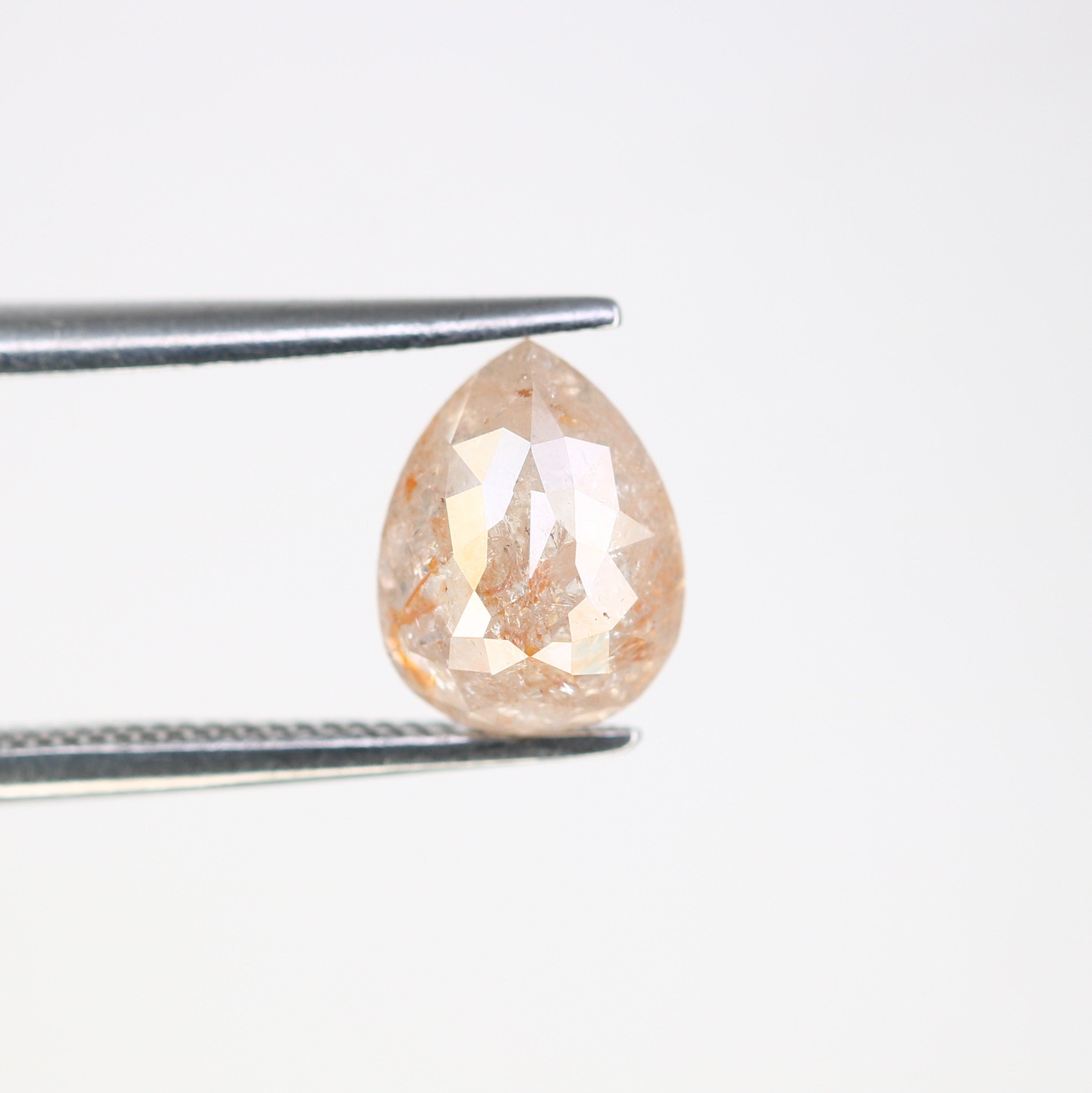 1.76 CT Natural Peach Loose Pear Cut Diamond For Engagement Ring
