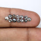 2.04 CT 3.10 MM Round Rose Cut Loose Salt And Pepper Natural Diamond For Engagement Ring