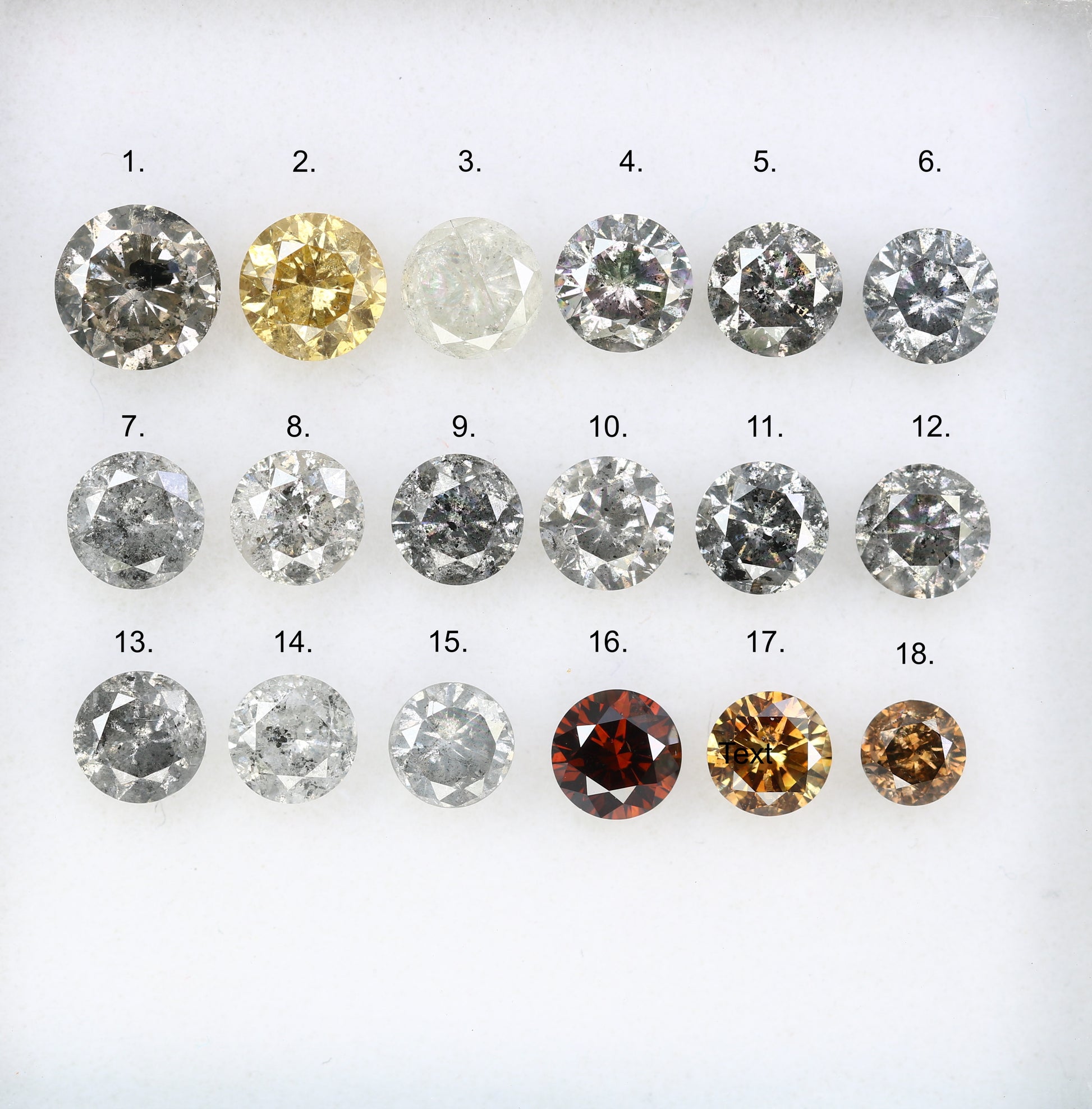 CT to CT Natural Loose Round Brilliant Cut Multi-Color Diamonds – Perfect for Engagement Rings, Necklaces, Earrings Bracelets 1) CT