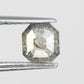 0.51 Carat Asscher Shape Natural Salt And Pepper Diamond For Galaxy Ring