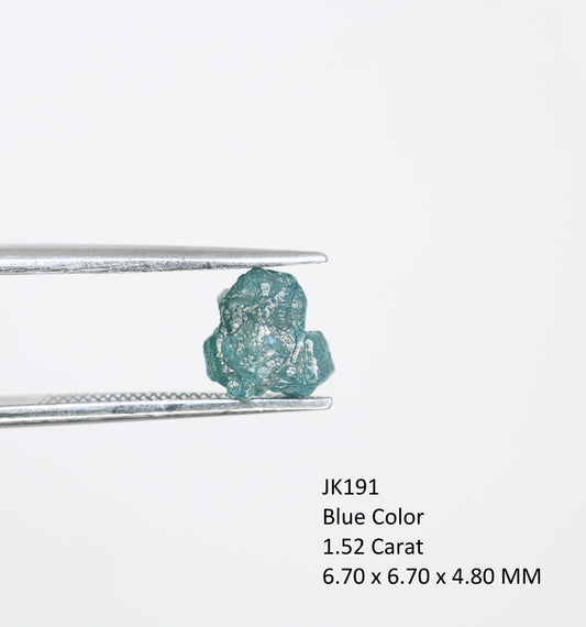 1.52 CT Uncut Rough Blue Diamond For Engagement Ring