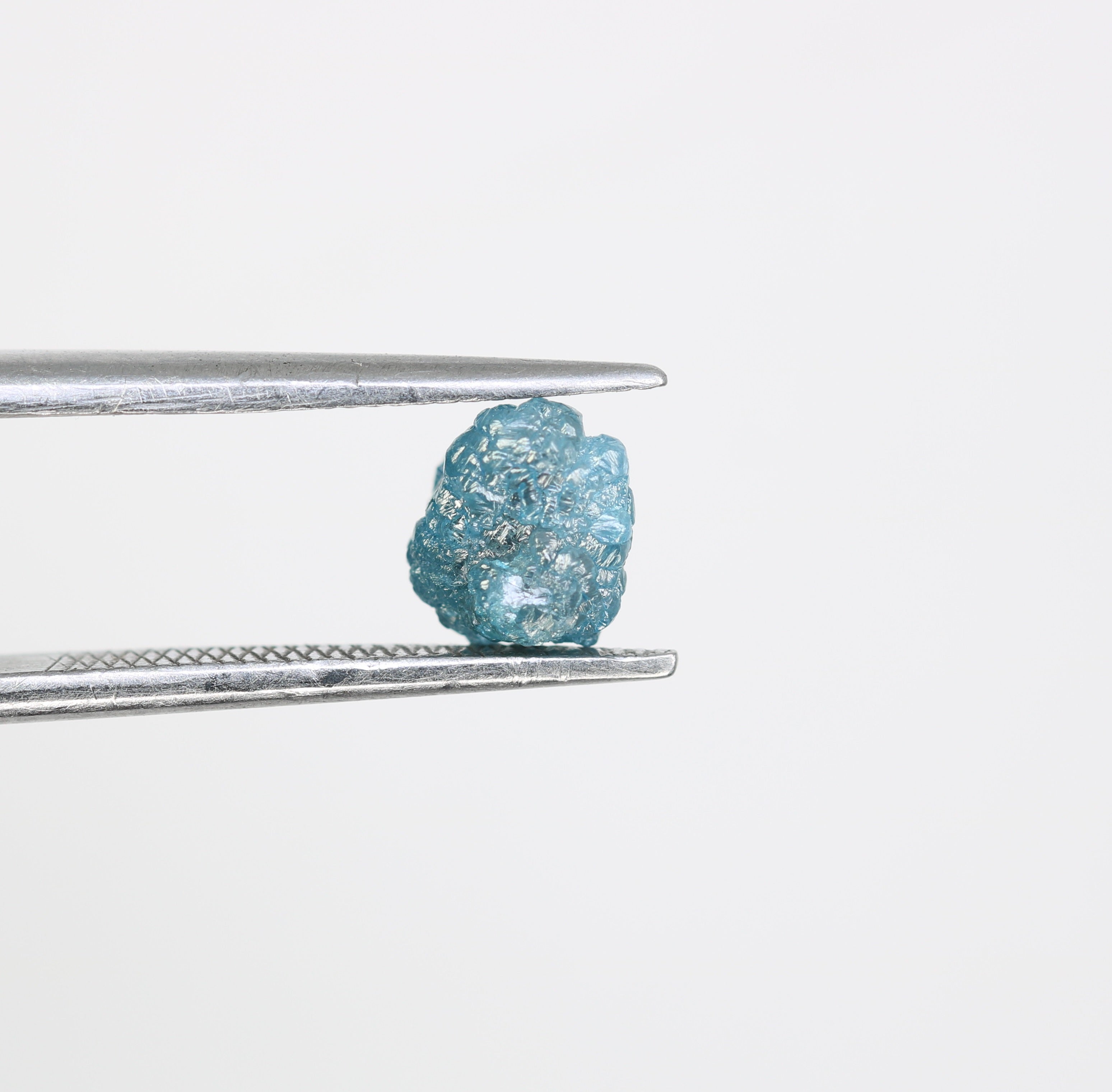 1.55 CT Rough Irregular Cut Blue Raw Diamond For Engagement Ring