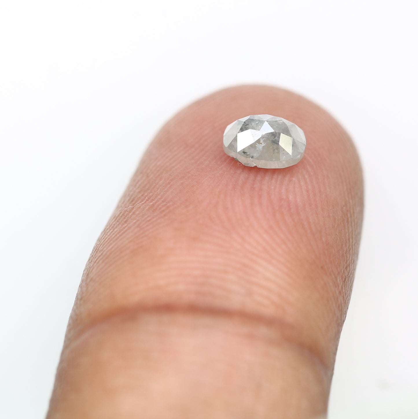 0.62 CT Oval Cut Grey Natural Diamond For Engagement Ring