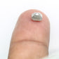 0.76 CT 4.90 MM Natural Loose Emerald Shape Grey Diamond For Engagement Ring