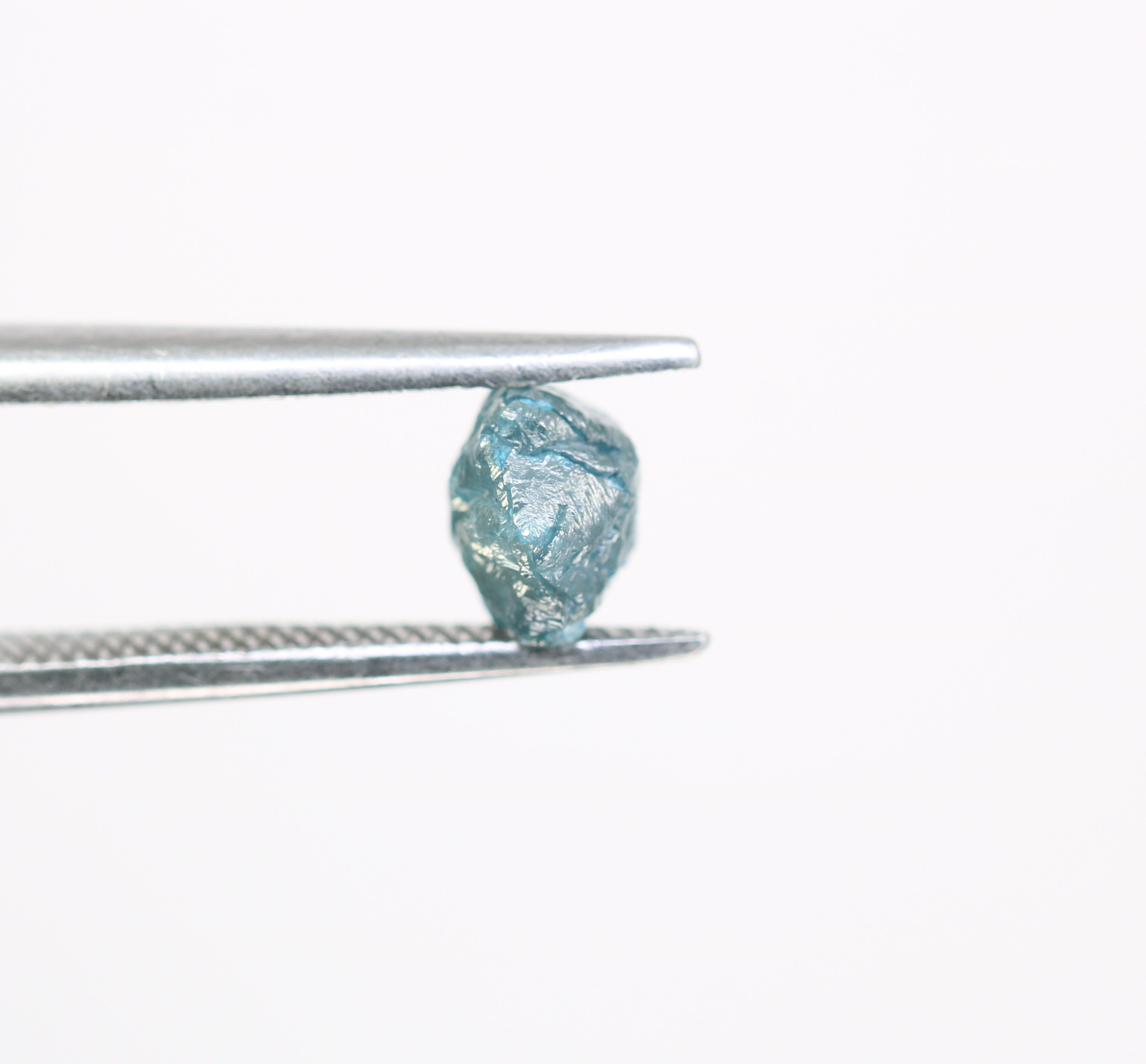 0.93 CT Rough Raw Irregular Cut Blue Diamond For Engagement Ring