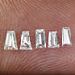 0.31 CT Baguette Shape Salt and Pepper Diamond For Engagement Ring