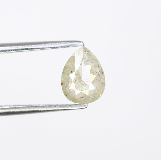 0.66 CT Natural Grey Pear Shaped Loose Diamond For Engagement Ring