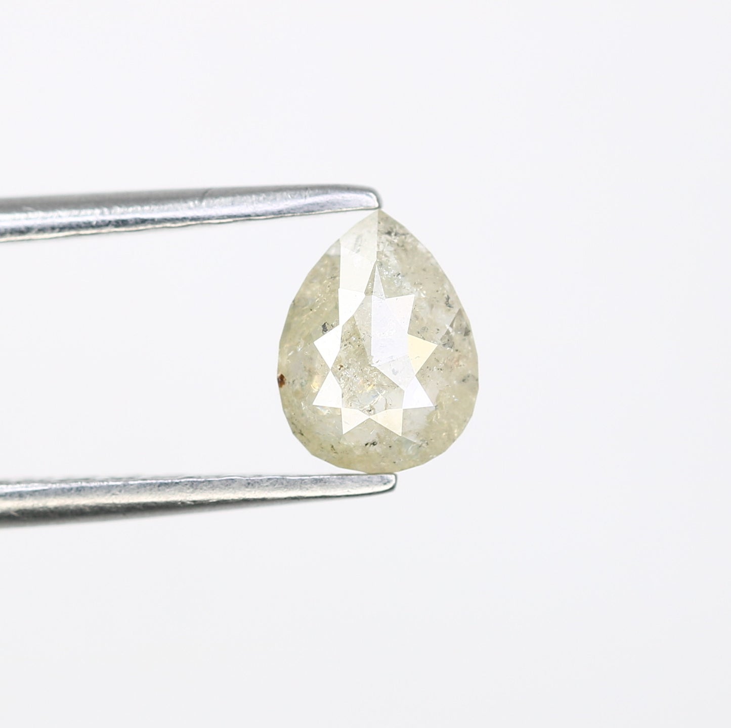 0.66 CT Natural Grey Pear Shaped Loose Diamond For Engagement Ring