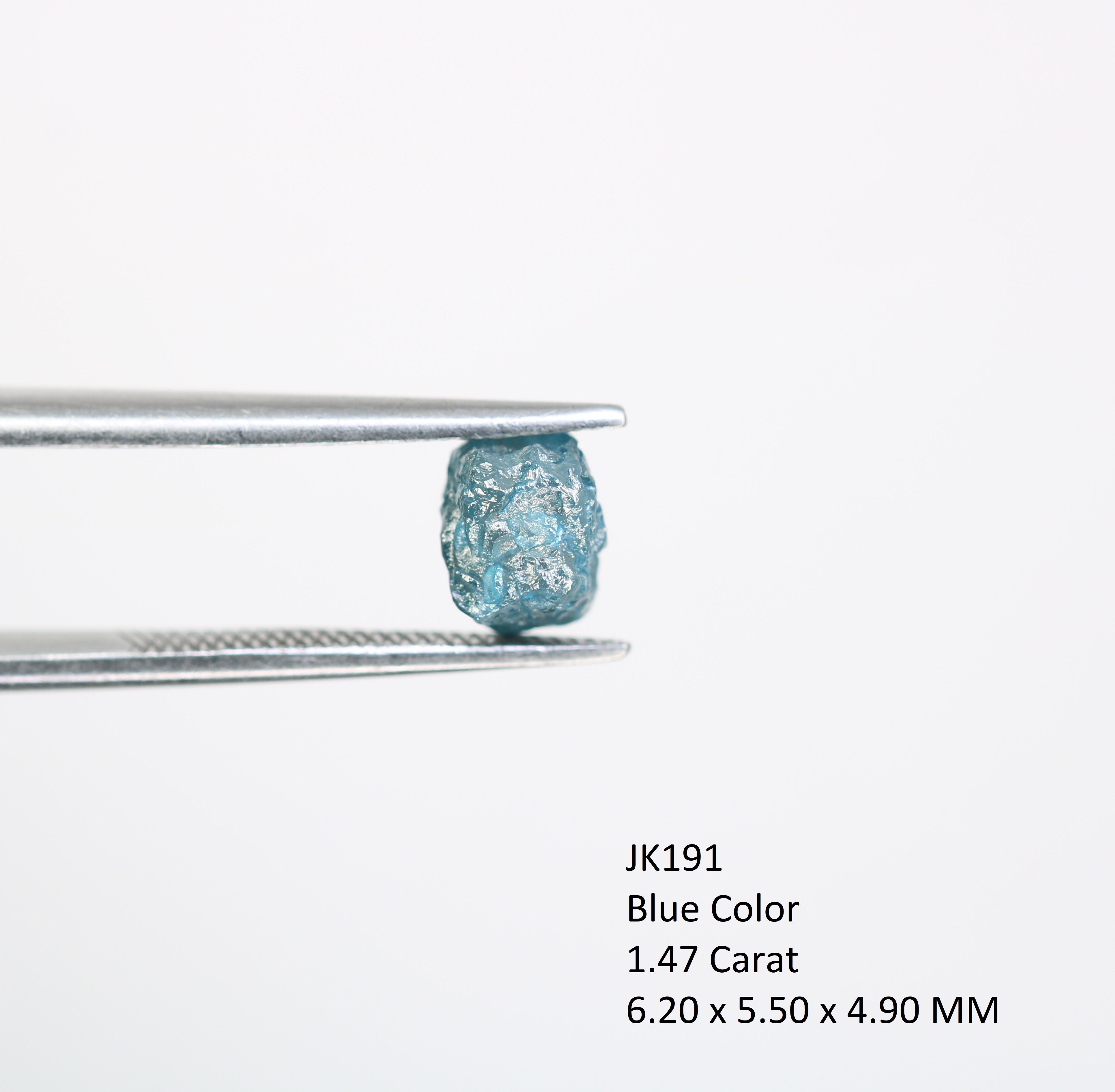 1.47 CT Blue Rough Raw Uncut Diamond For Engagement Ring