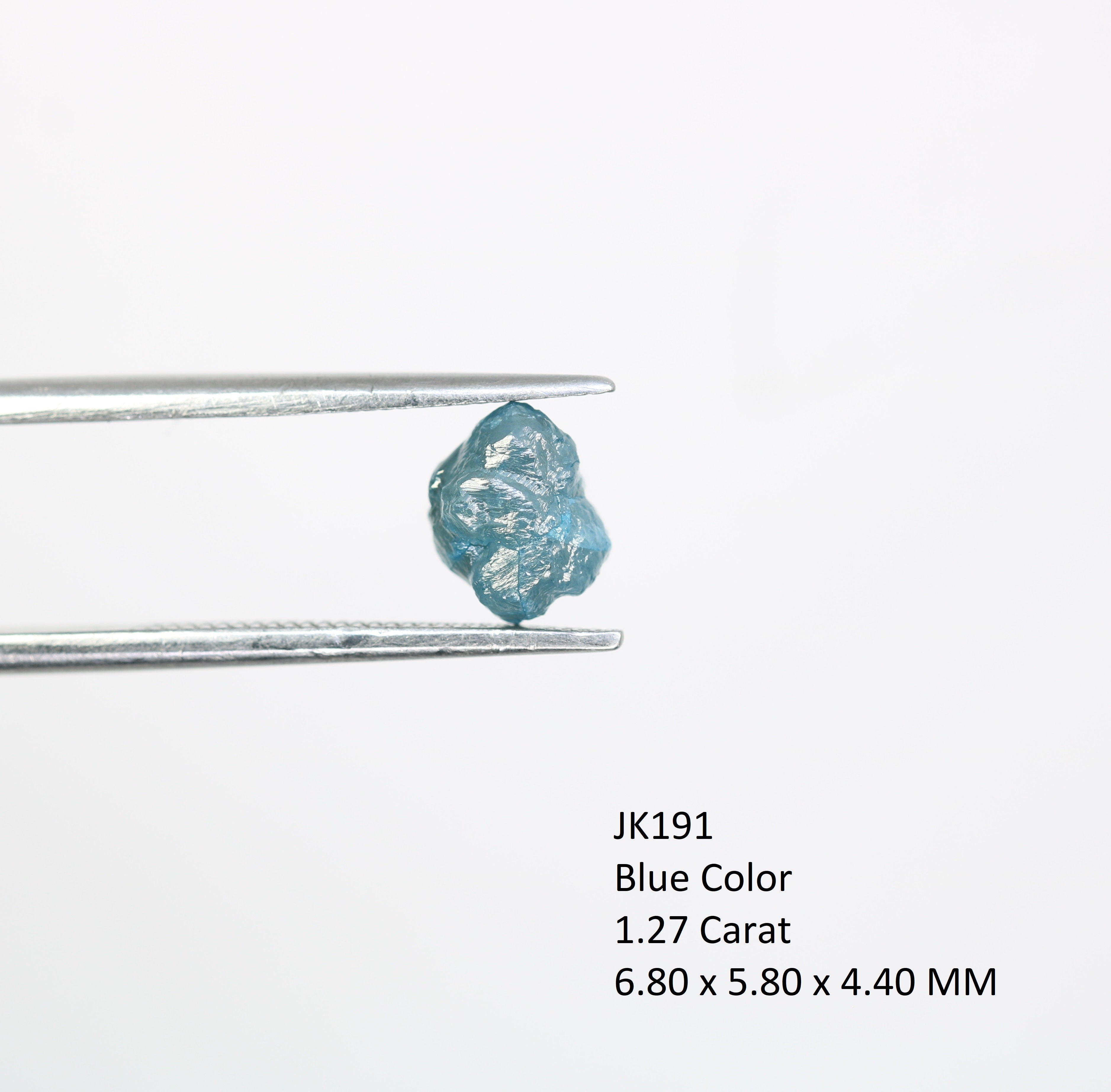 1.27 CT Uncut Blue Rough Raw Diamond For Engagement Ring