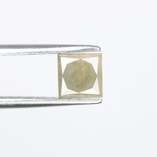 0.77 CT Grey Princess Shape Diamond For Engagement Ring - JayKrishna Diamond