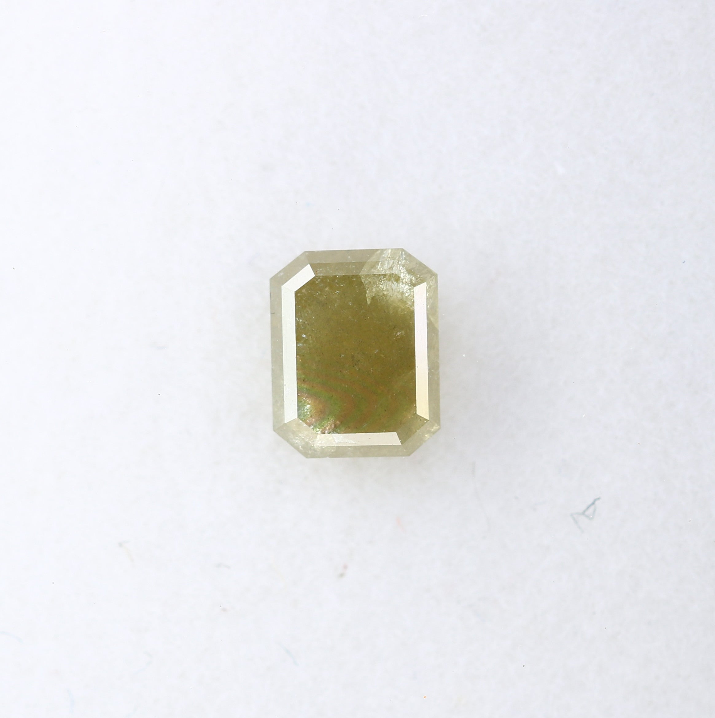 1.48 CT Emerald Cut Loose Green Diamond For Galaxy Ring