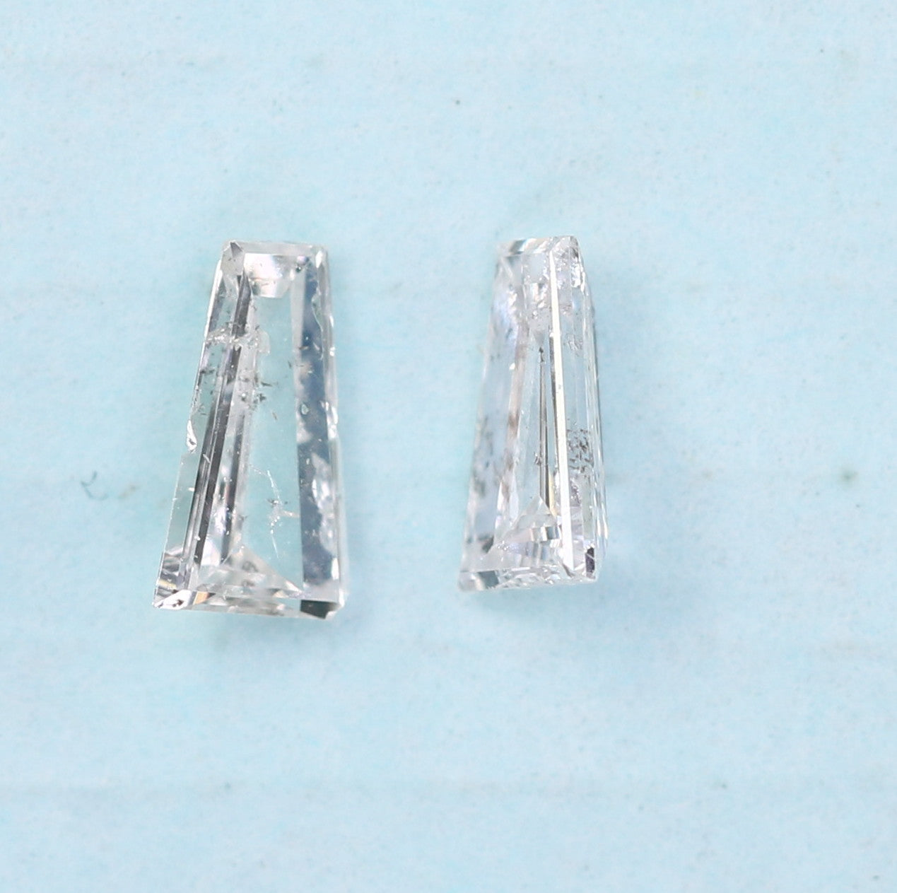 0.14 CT Baguette Shape Salt and Pepper Diamond For Engagement Ring