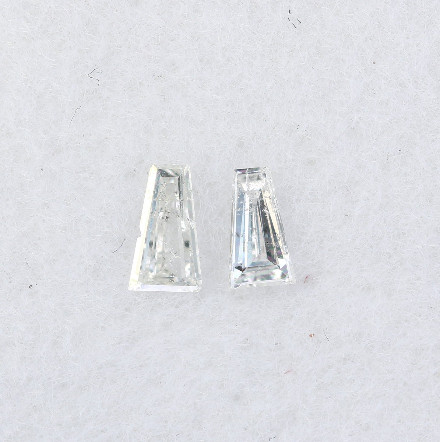 0.14 CT Baguette Shape Salt and Pepper Diamond For Engagement Ring