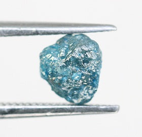 0.97 CT Irregular Cut Rough Raw Blue Diamond For Engagement Ring