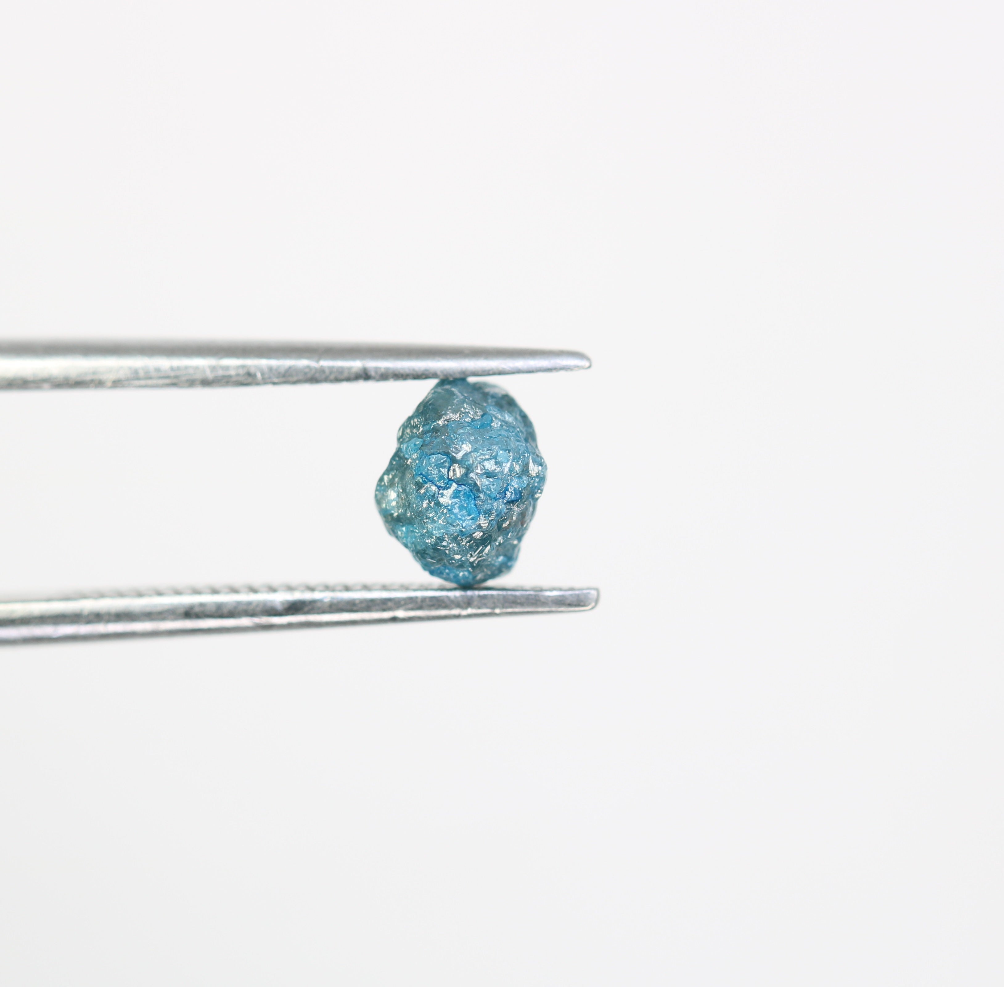 0.97 CT Irregular Cut Rough Raw Blue Diamond For Engagement Ring