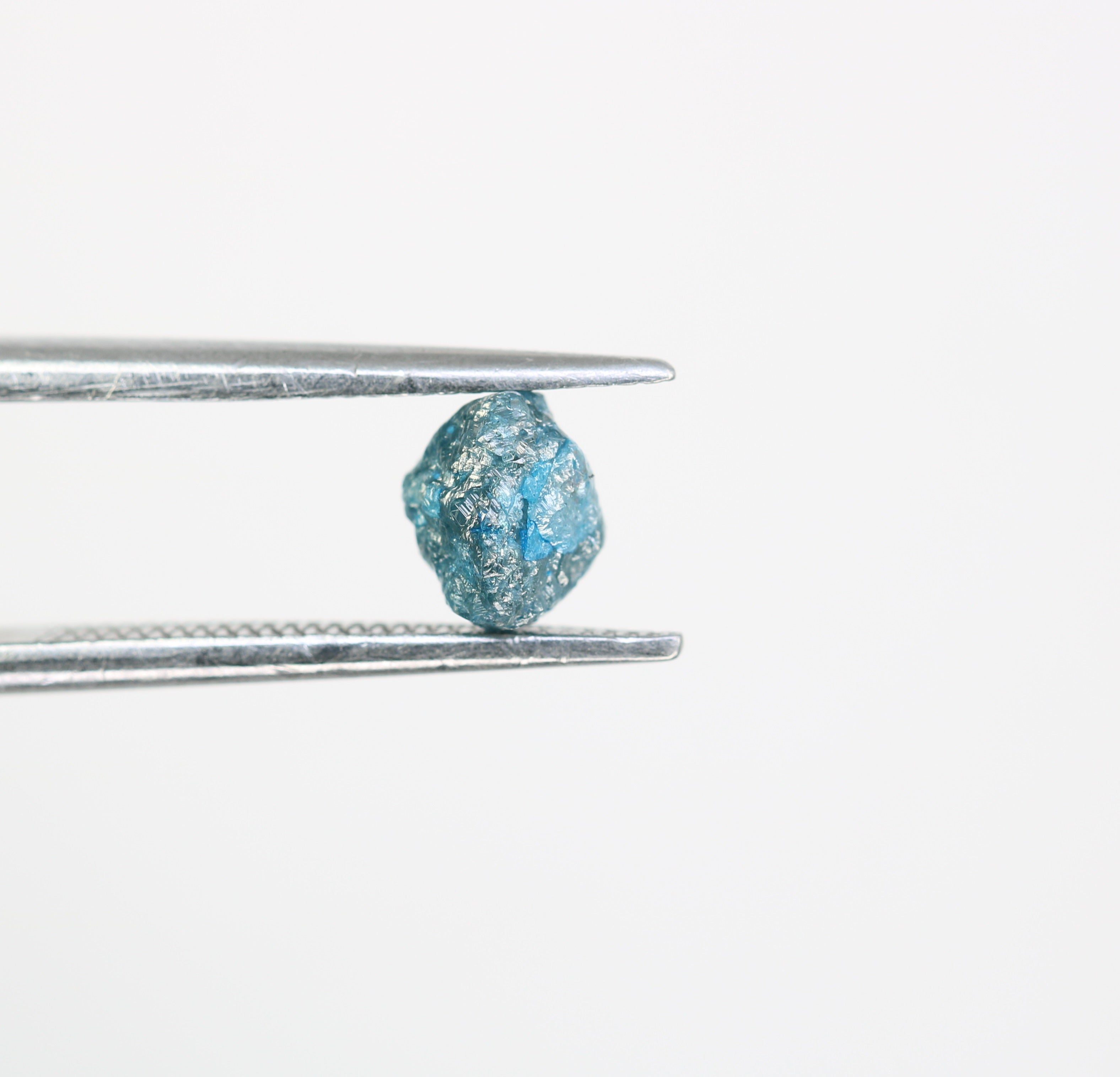 0.97 CT Irregular Cut Rough Raw Blue Diamond For Engagement Ring