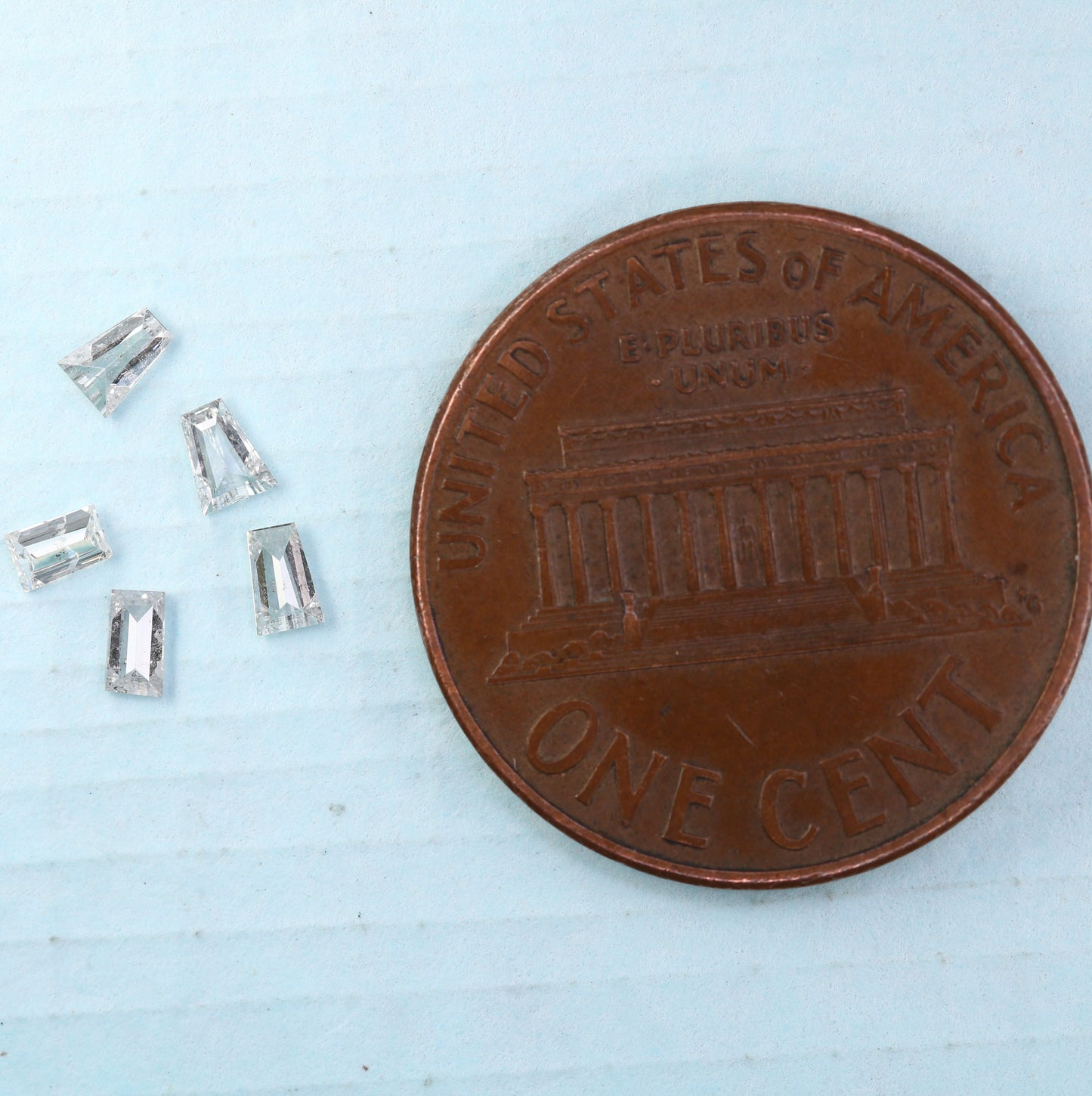 0.27 CT Salt and Pepper Baguette Shape Diamond For Engagement Ring