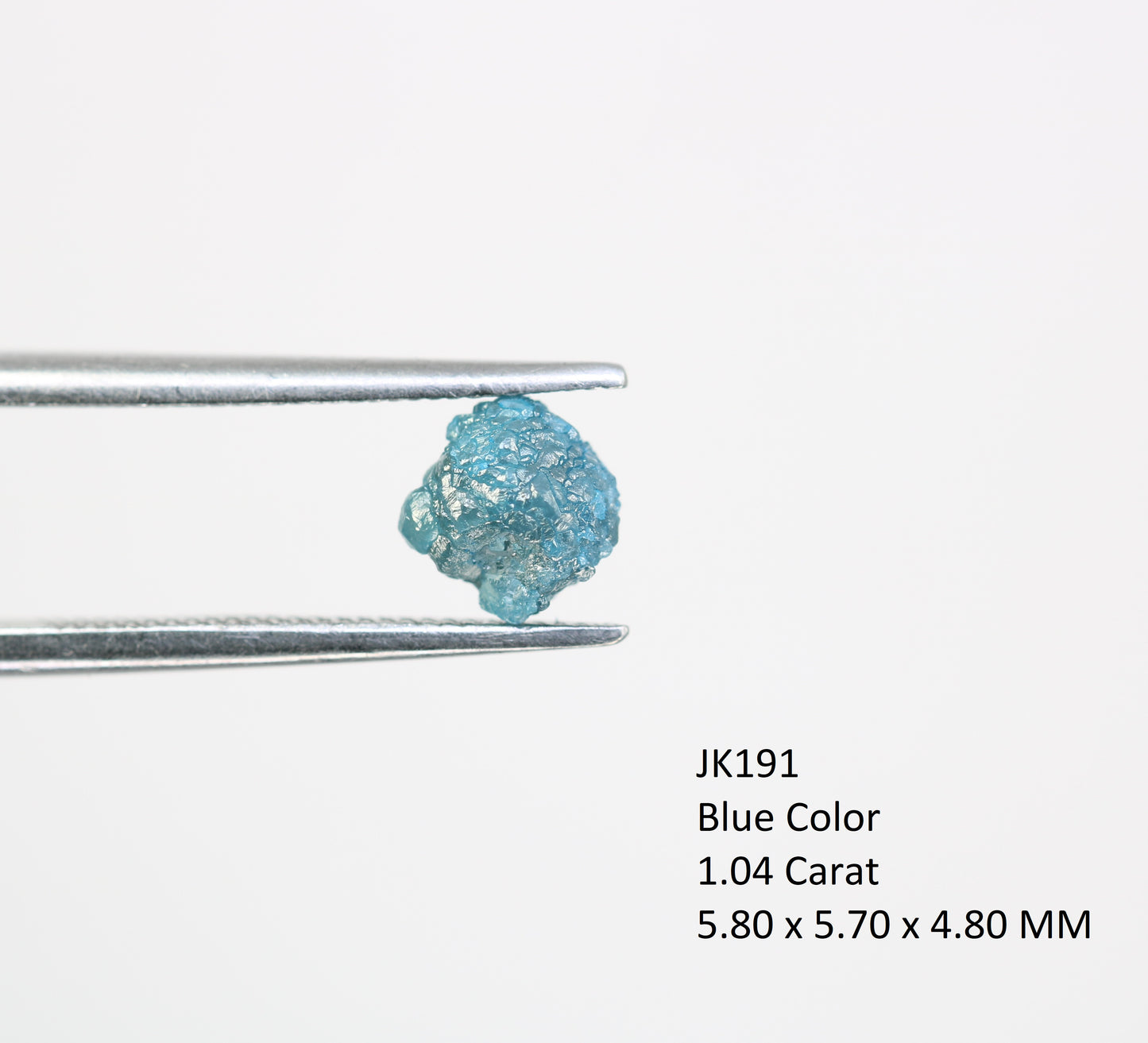 1.04 CT Uncut Blue Rough Raw Diamond For Engagement Ring