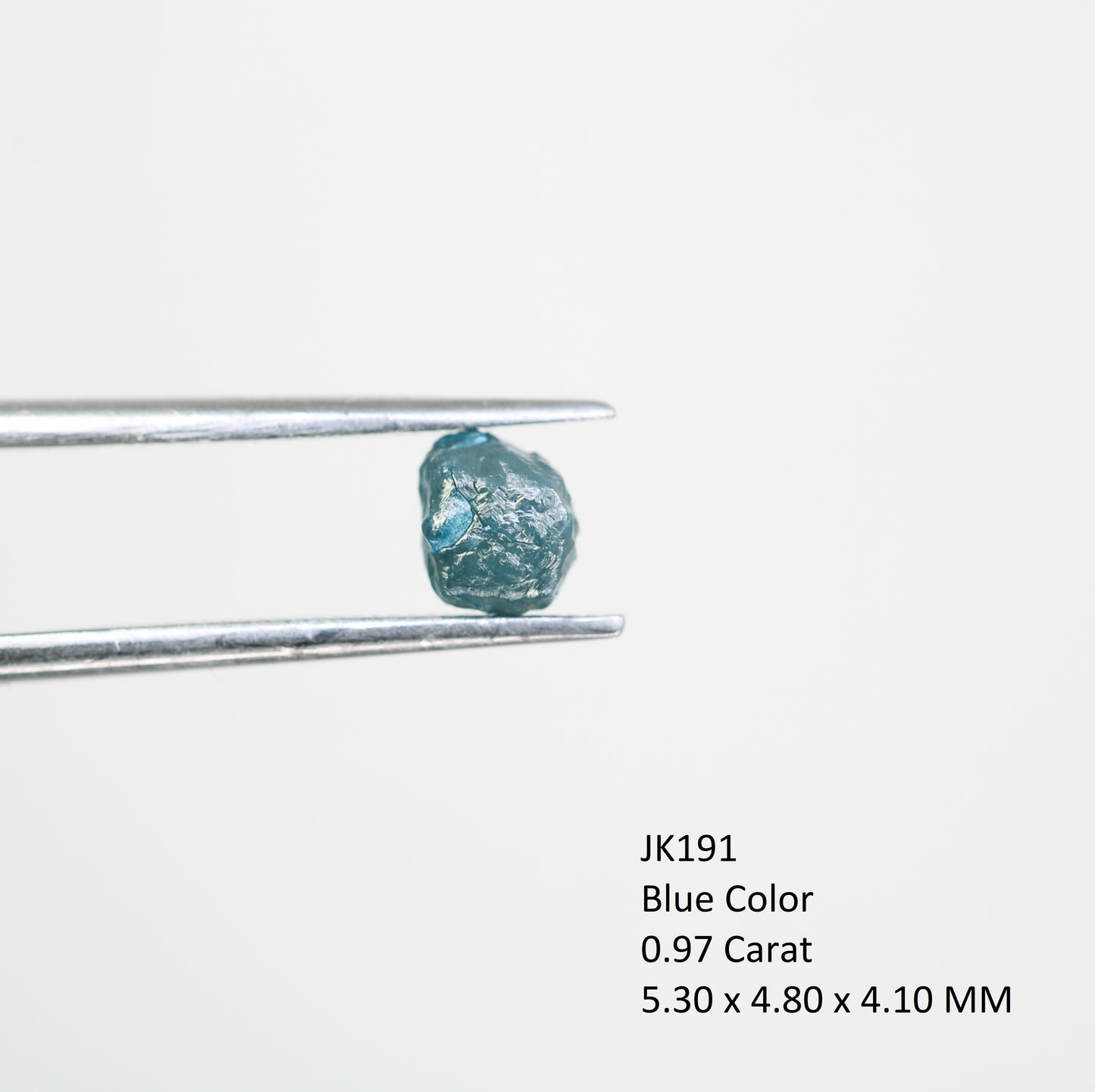 0.97 CT Blue Rough Raw Natural Diamond For Engagement Ring