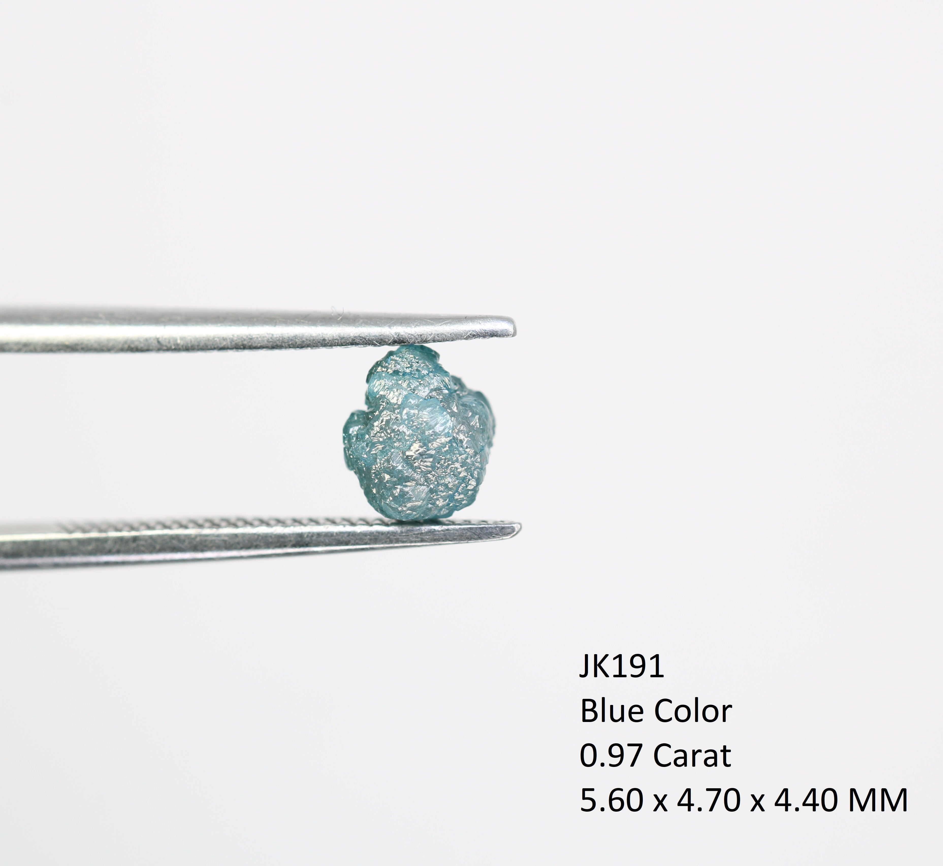 0.97 CT Irregular Cut Blue Rough Raw Natural Diamond For Engagement Ring