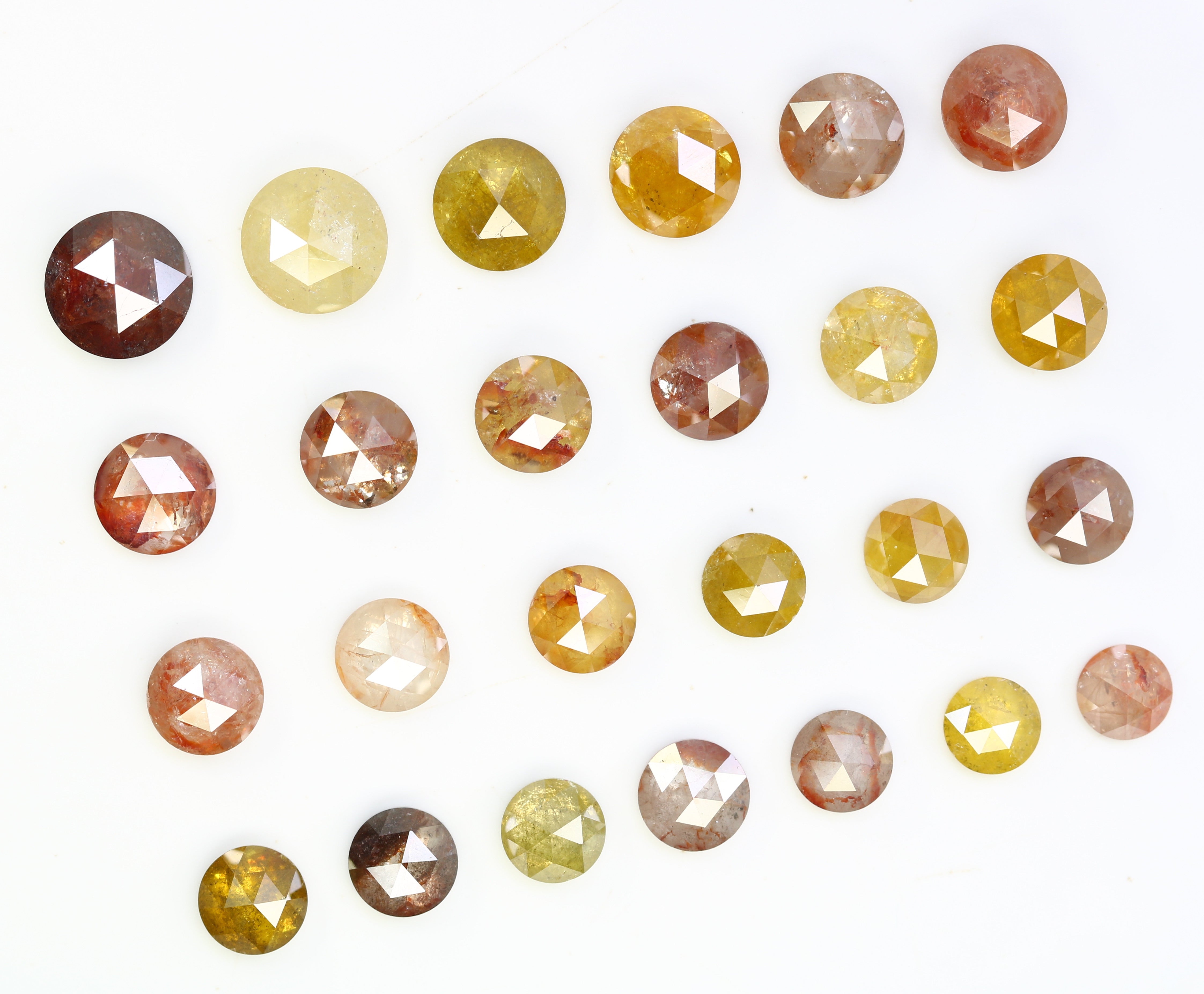 0.40 CT To 1.71 CT Round Rose Cut Multi Color Diamond For Jewelry