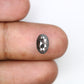 1.01 Carat Loose Oval Shape Natural Salt And Pepper Diamond For Engagement Ring