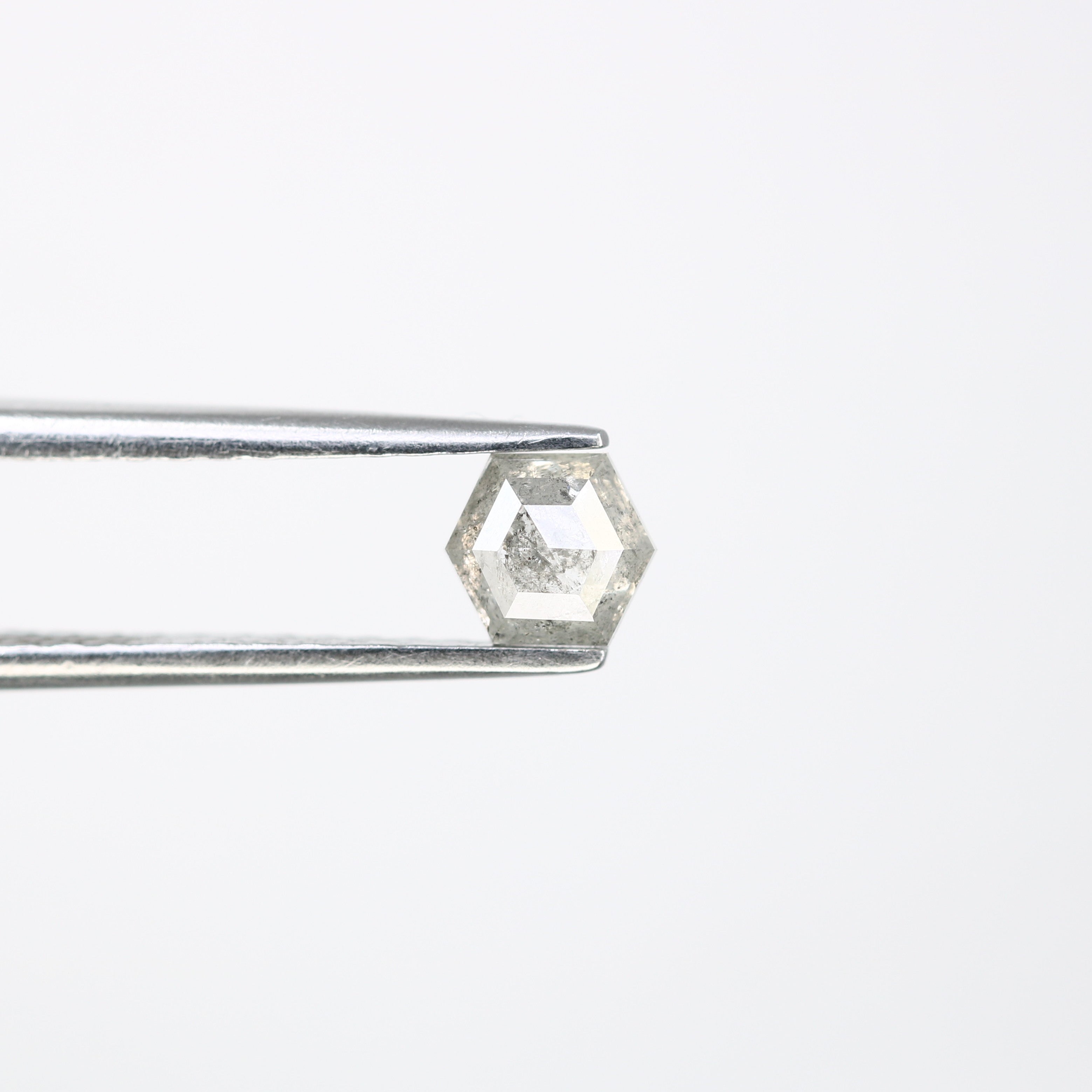 0.56 Carat Hexagon Cut Loose Salt And Pepper Diamond For Engagement Ring