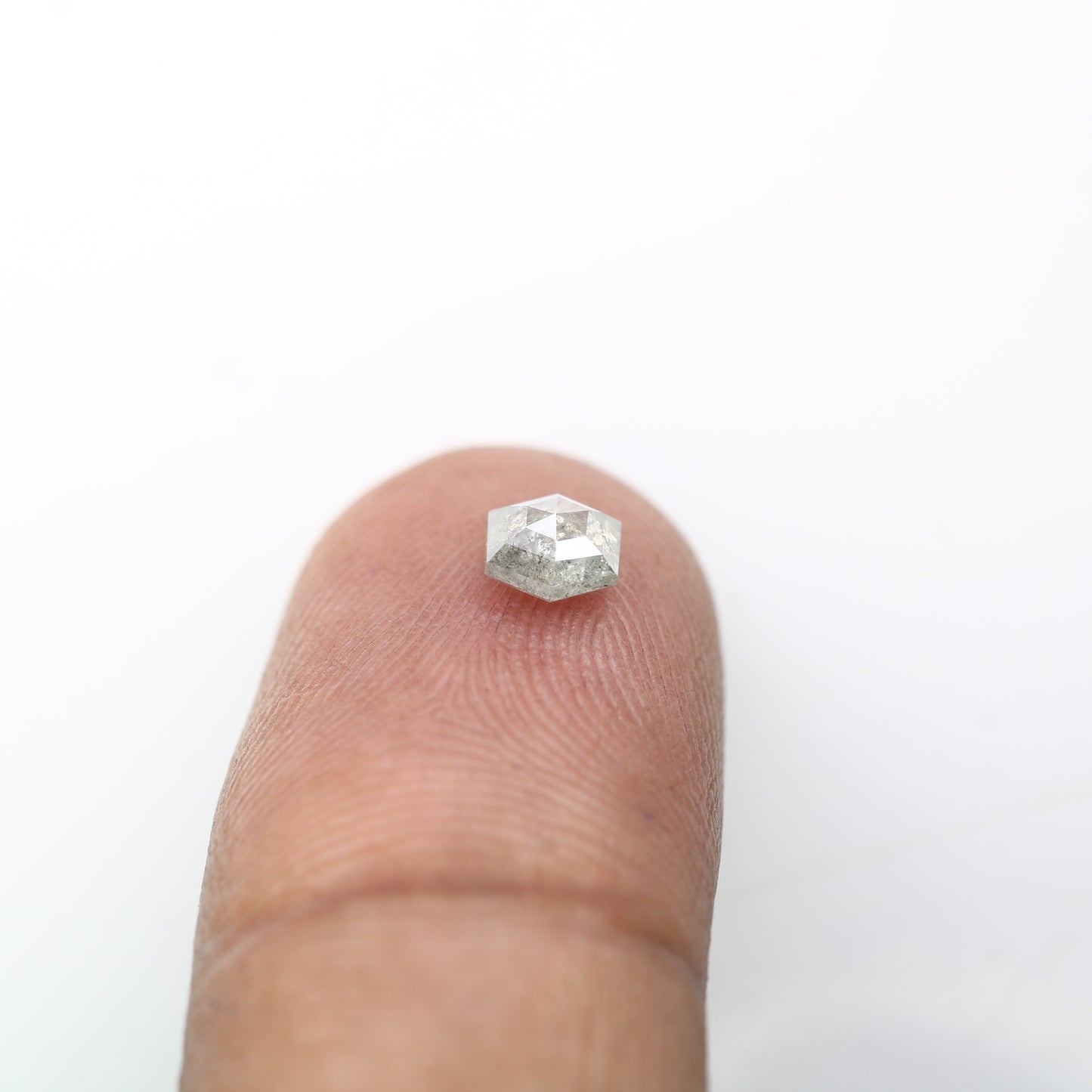 0.56 Carat Hexagon Cut Loose Salt And Pepper Diamond For Engagement Ring