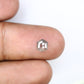 0.71 Carat Hexagon Shape Salt And Pepper Loose Diamond For Wedding Ring