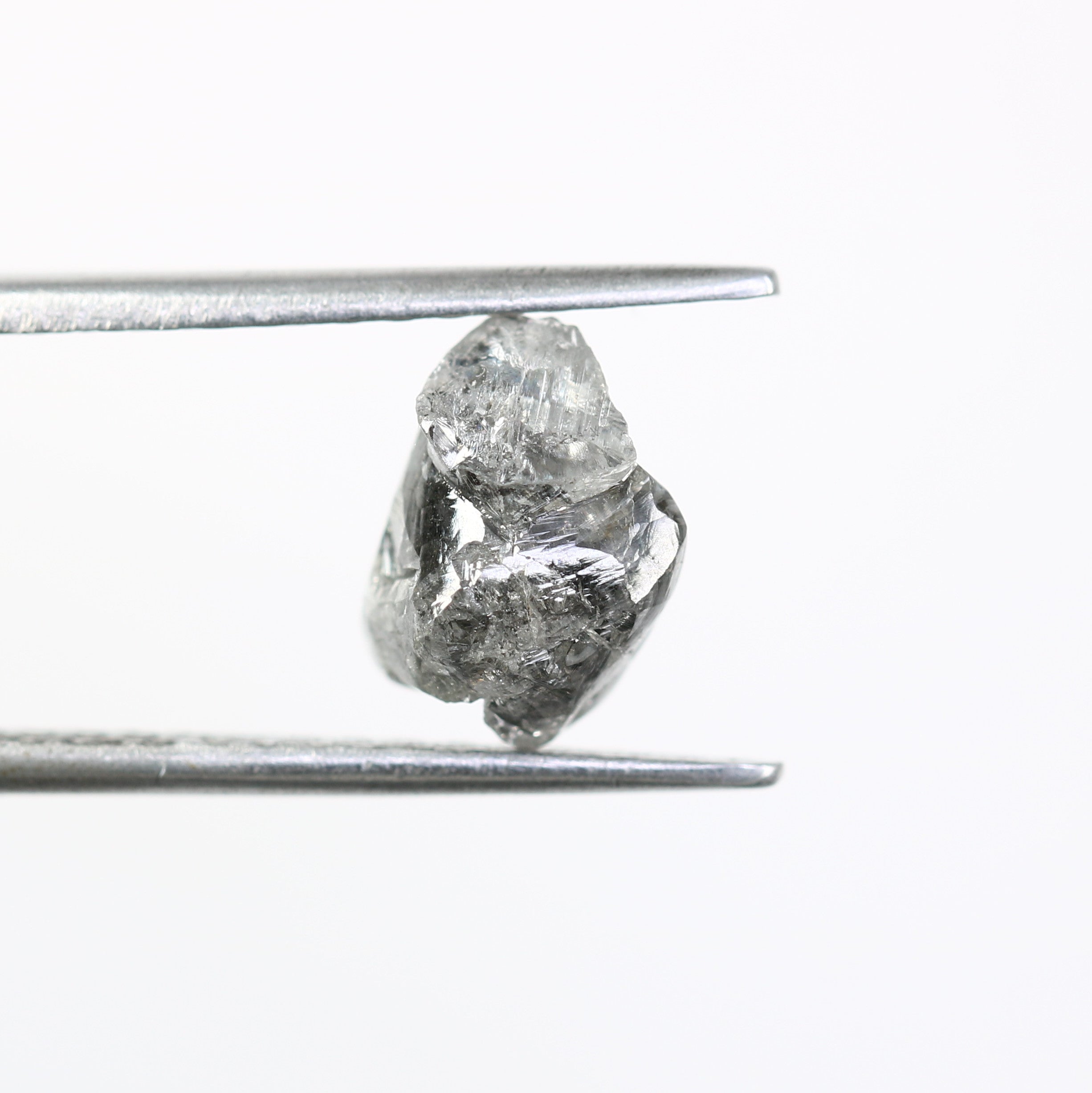 2.68 CT Raw Salt And Pepper Uncut Rough Diamond For Engagement Ring