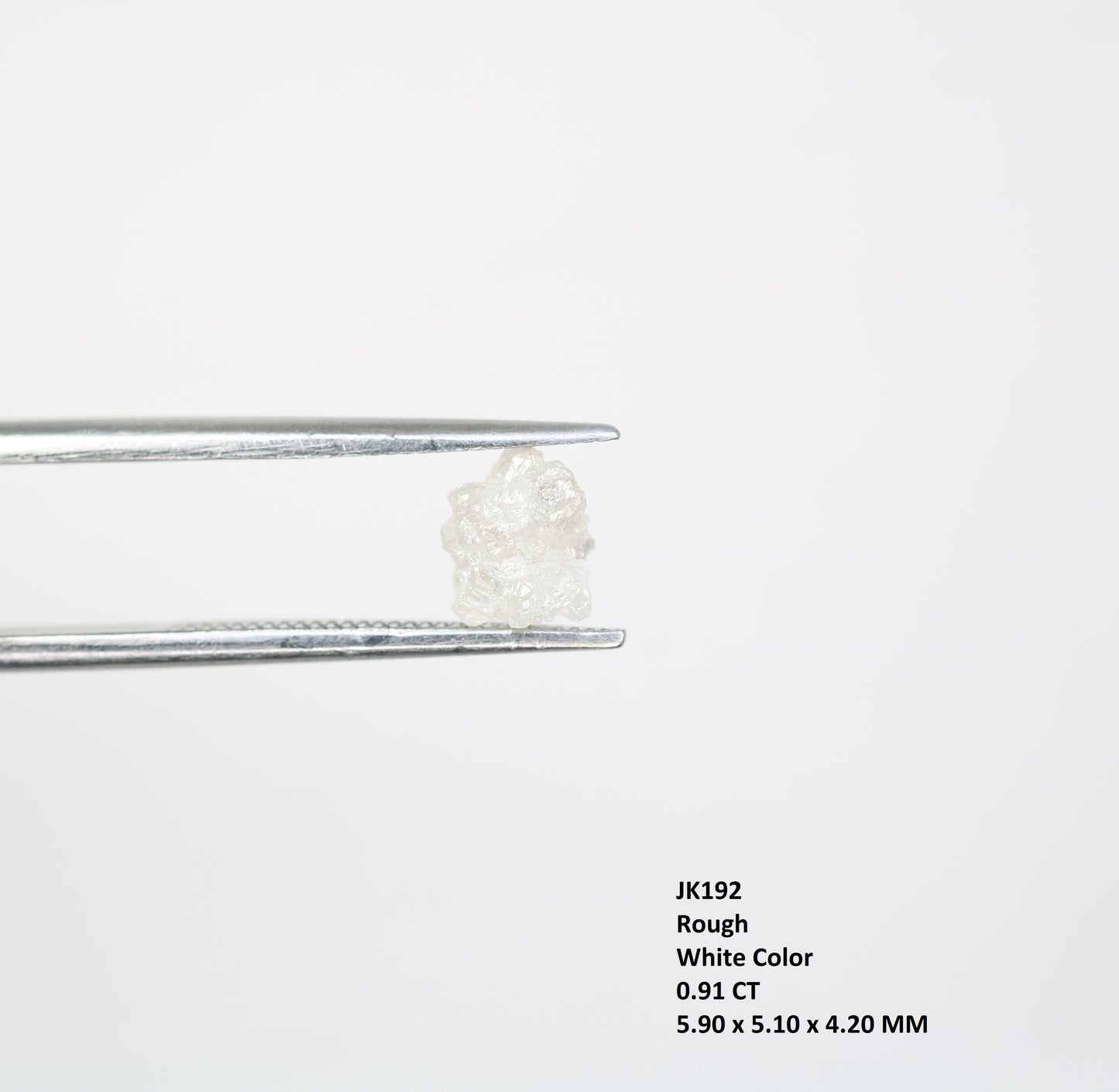 0.91 CT Irregular Cut White Rough Diamond For Engagement Ring