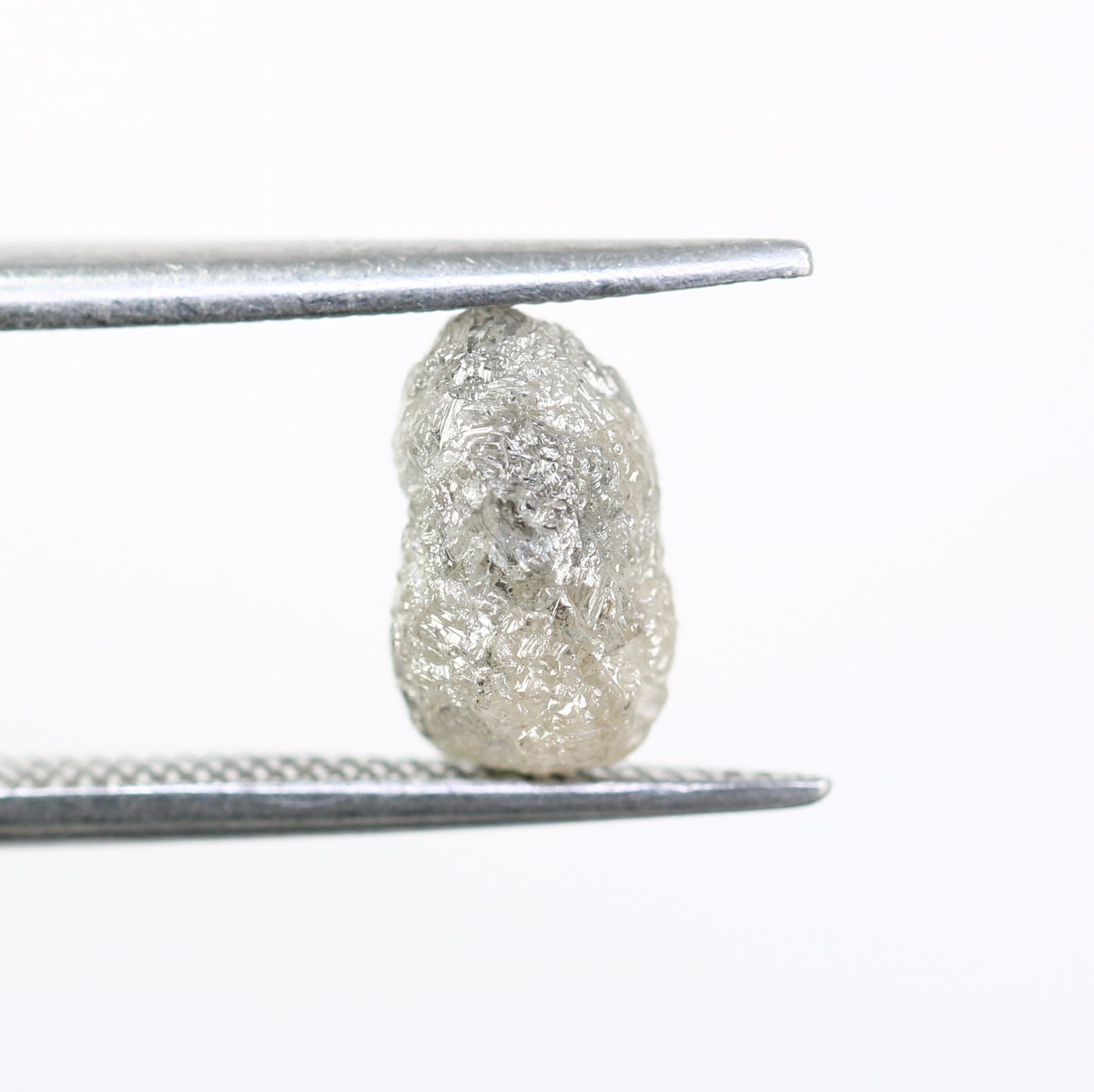 2.30 CT Rough Raw Salt And Pepper Irregular Cut Diamond For Engagement Ring
