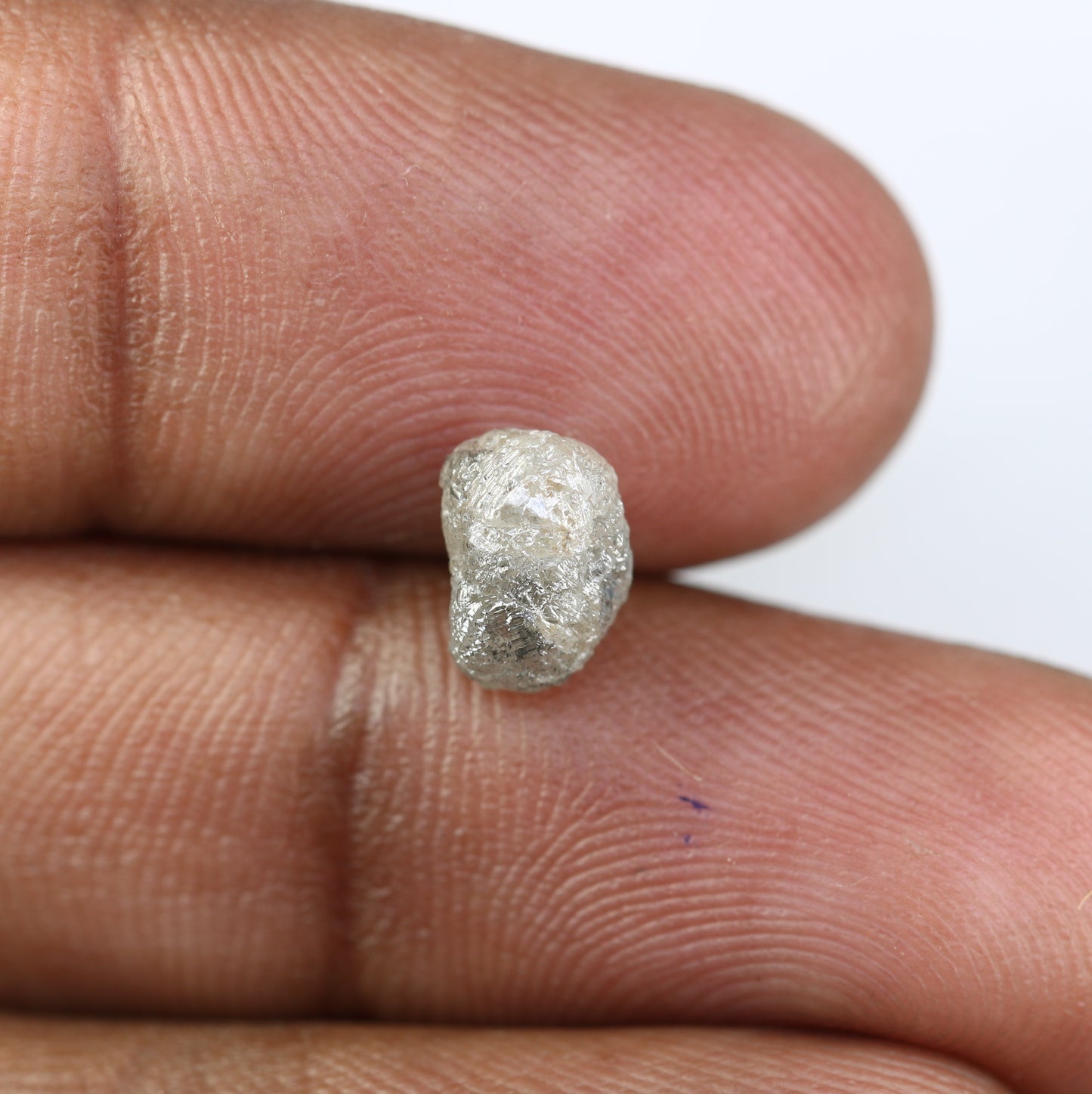 2.30 CT Rough Raw Salt And Pepper Irregular Cut Diamond For Engagement Ring