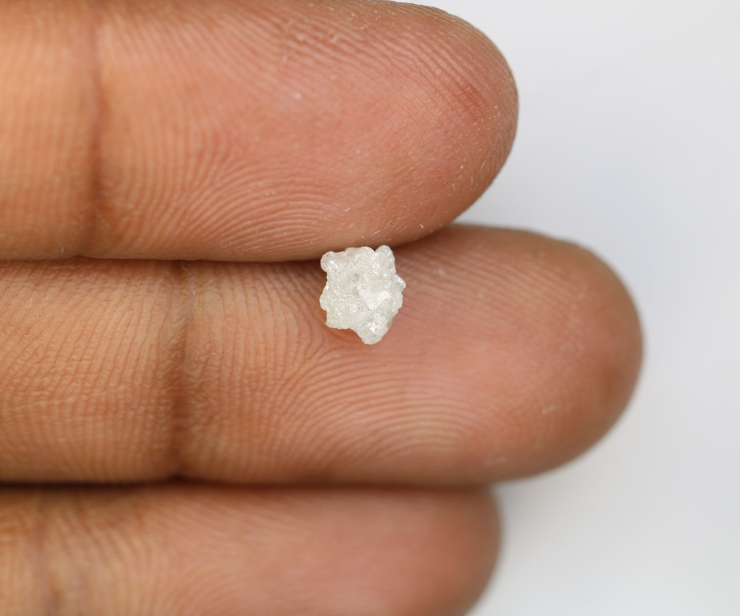 0.91 CT Irregular Cut White Rough Diamond For Engagement Ring