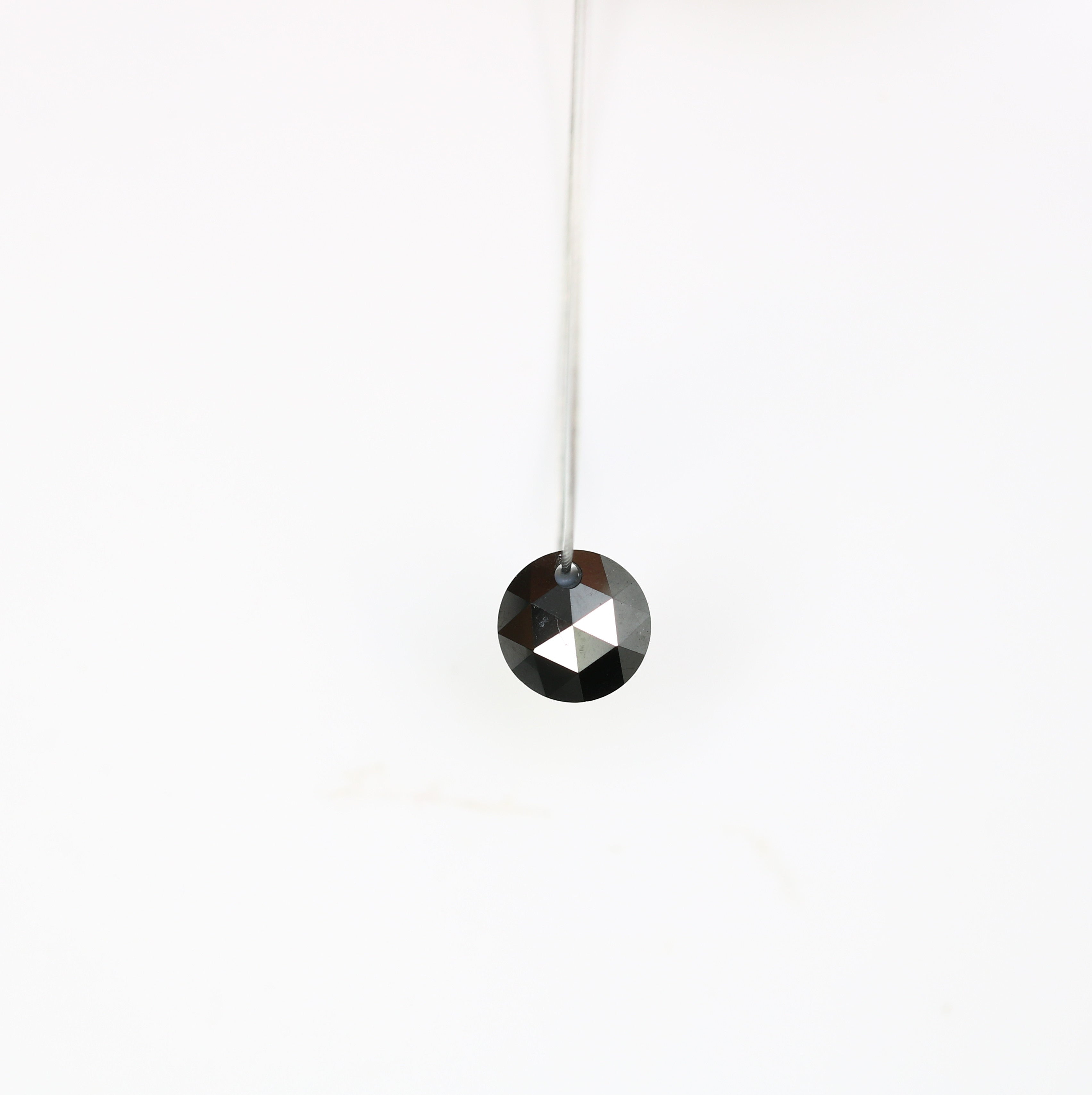 0.76 CT Drilled Beads Black Round Rose Cut Loose Diamond For Diamond Jewellry
