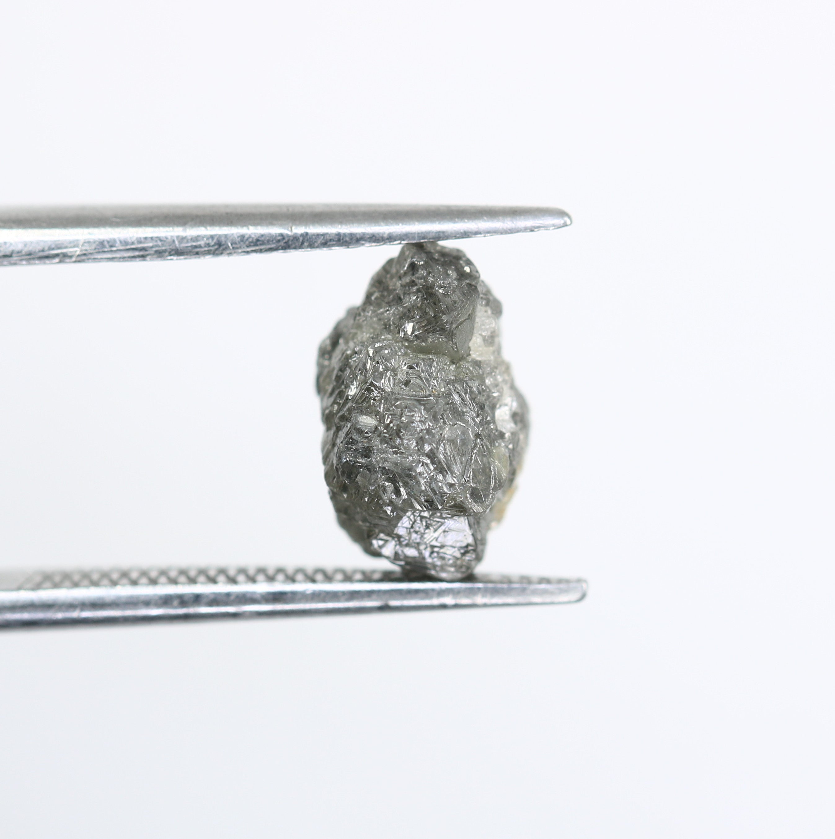 2.64 CT Salt And Pepper Irregular Cut Rough Raw Diamond For Engagement Ring