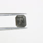 1.32 CT Emerald Cut Salt And Pepper 6.20 MM Diamond For Engagement Ring
