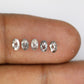 0.70 CT Salt And Pepper Natural Oval Cut Loose Diamond For Engagement Ring
