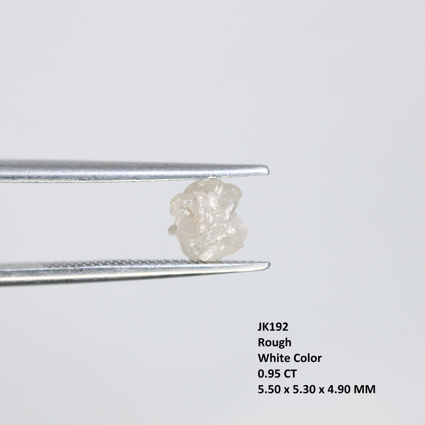 0.95 CT Irregular Cut White Rough Raw Diamond For Engagement Ring