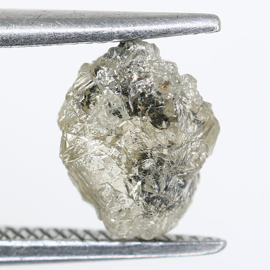 1.23 CT Salt And Pepper Rough Raw Uncut Diamond For Engagement Ring - JayKrishna Diamond