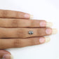 1.65 CT Oval Shape 7.80 MM Salt And Pepper Diamond For Statement Ring