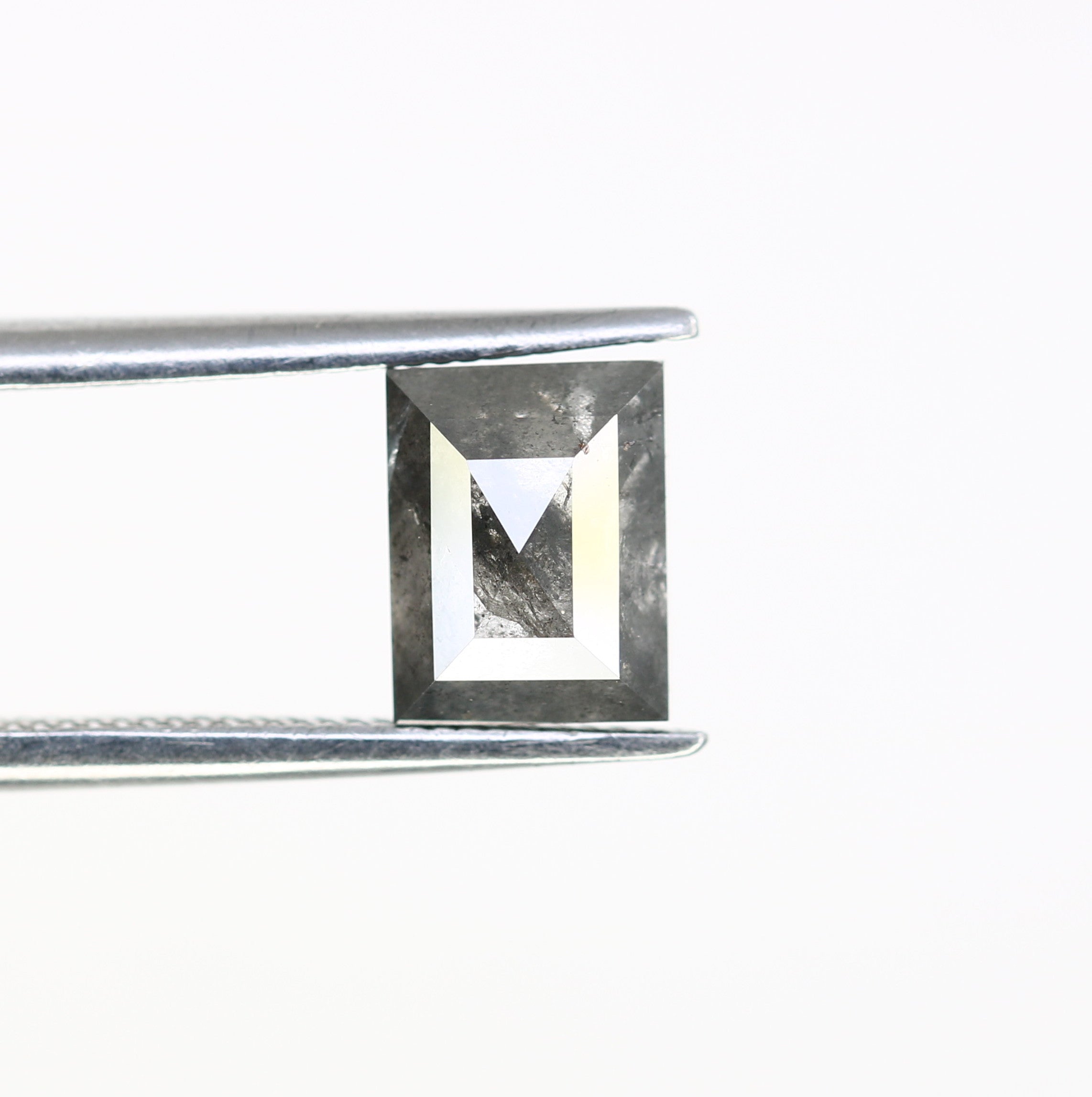 1.70 CT Geometric Shaped 6.90 MM Loose Salt And Pepper Diamond For Wedding Ring