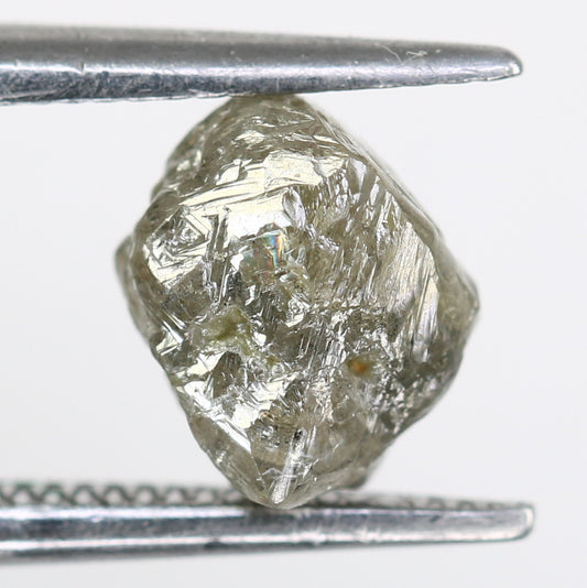 1.67 CT Irregular Cut Raw Salt And Pepper Rough Diamond For Engagement Ring - JayKrishna Diamond