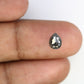1.23 CT Natural Pear Shape 7.20 MM Salt And Pepper Diamond For Engagement Ring
