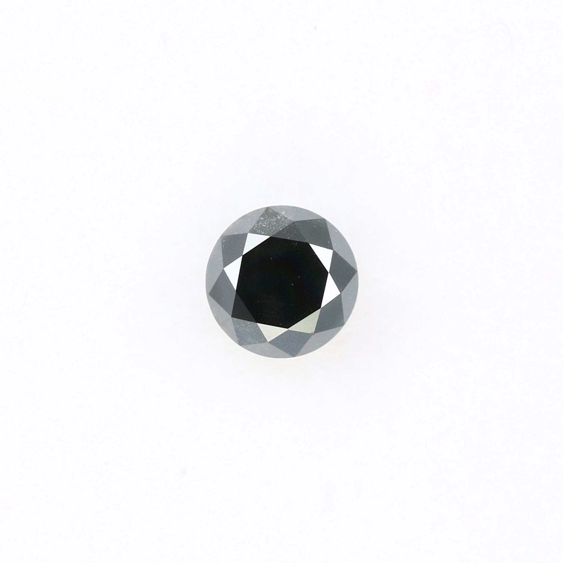 0.68 CT 5.10 MM Black Round Brilliant Cut Loose Diamond For Wedding Ring