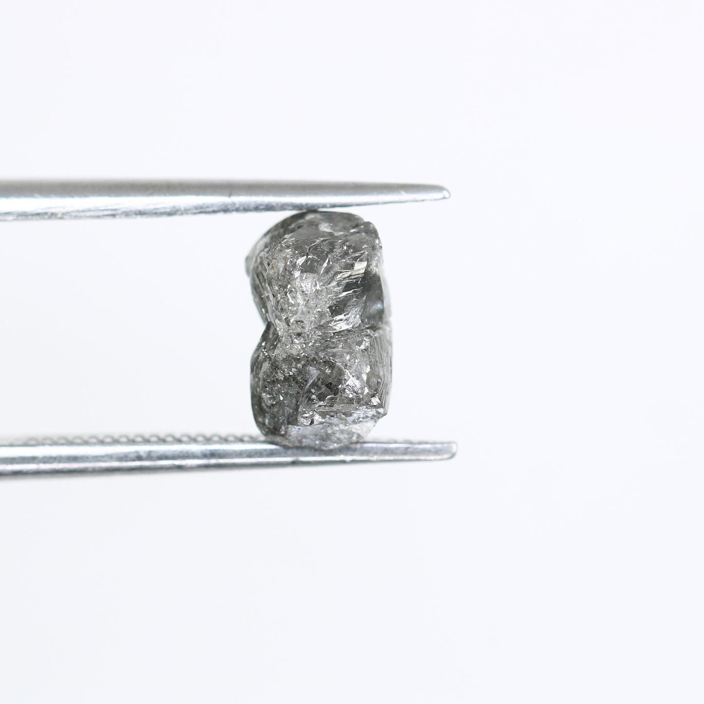 2.04 CT Raw Salt And Pepper Irregular Cut Rough Diamond For Engagement Ring
