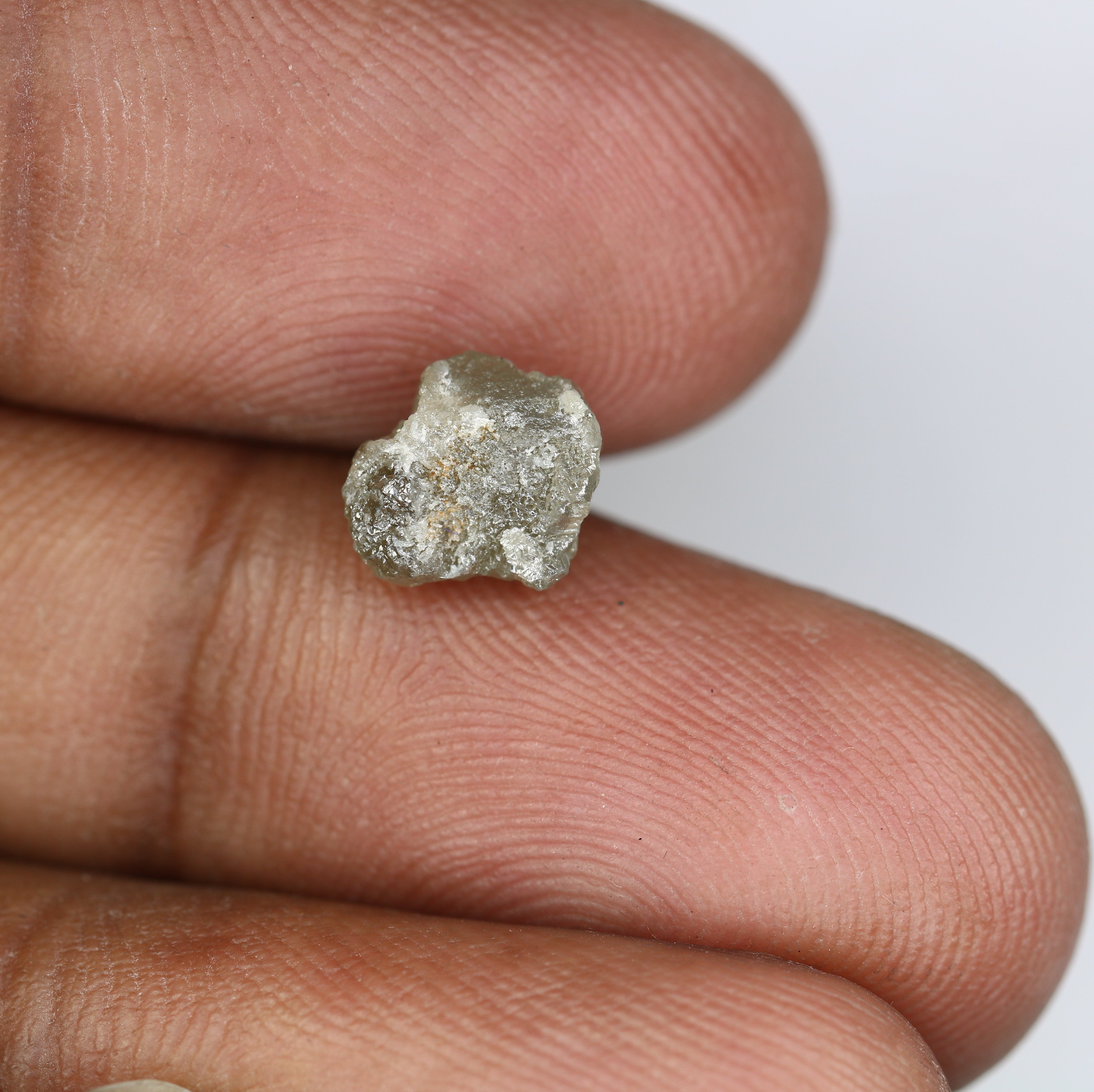 2.66 CT Raw Salt And Pepper Uncut Rough Diamond For Engagement Ring