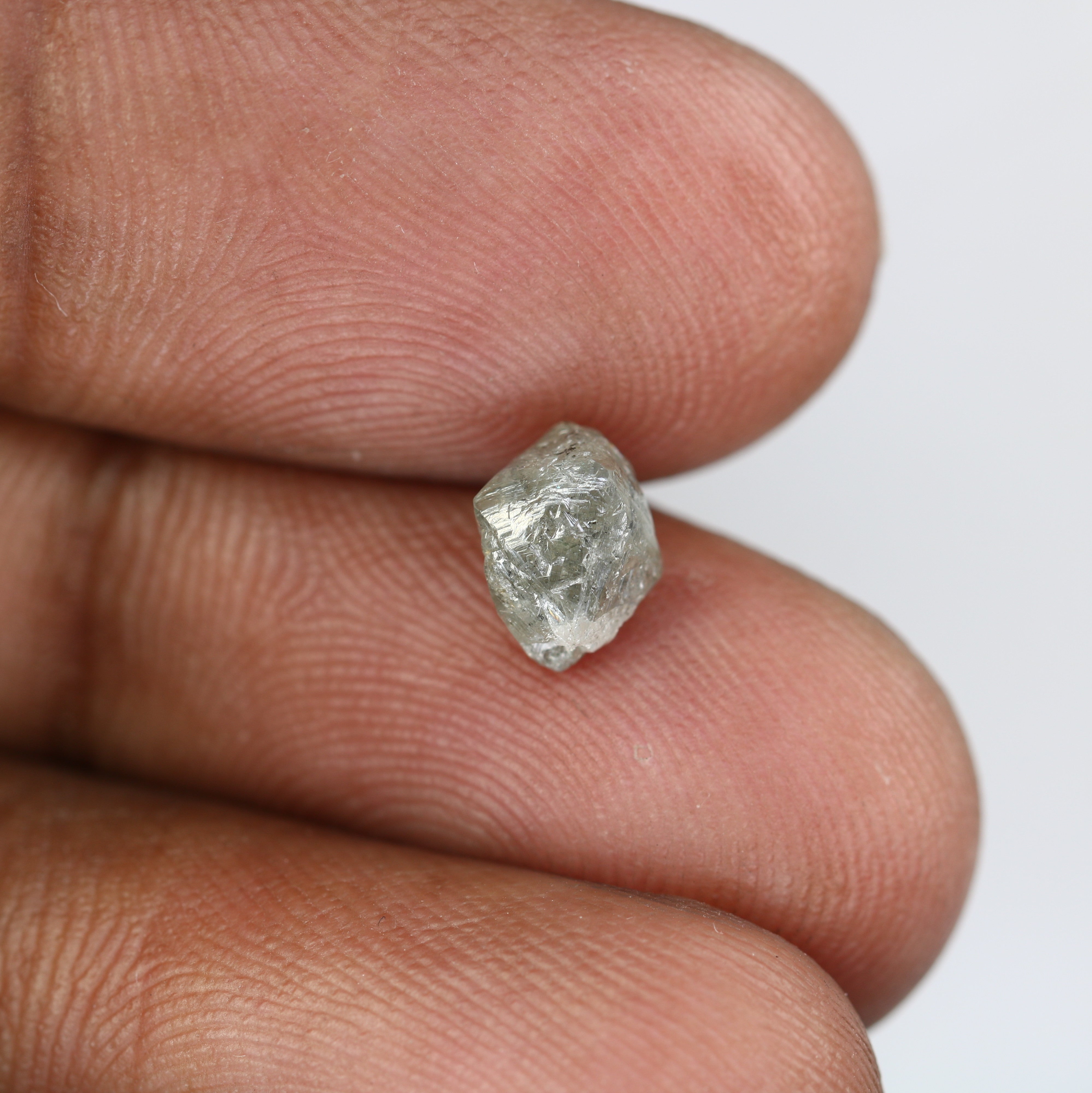 1.62 CT Salt And Pepper Uncut Raw Rough Diamond For Engagement Ring