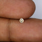0.09 CT Light Yellow Round Brilliant Cut Diamond For Engagement Ring